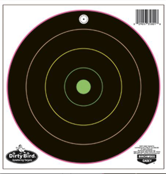 Targets Birchwood Casey Tagboard BIR 35820          DIRTYBRD 8" BLLSYE MLTCLR  20PK